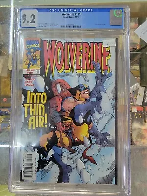 Buy 1998 Wolverine #131 CGC 9.2 Marvel MCU Into Thin Air Dezago Nord Vaughin Hanna • 35.98£