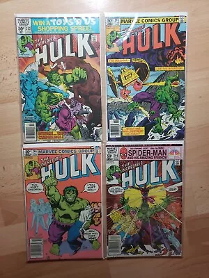 Buy Incredible Hulk Comic Lot #252 #260 #264 And #266 • 15.79£