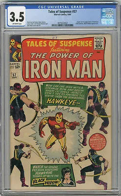 Buy 1964 Tales Of Suspense 57 CGC 3.5 1st Hawkeye • 355.77£
