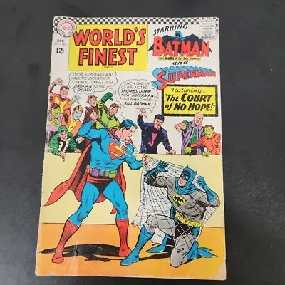 Buy World's Finest Comics #163 December 1966 DC Comics 'The Court Of No Hope' • 10.27£