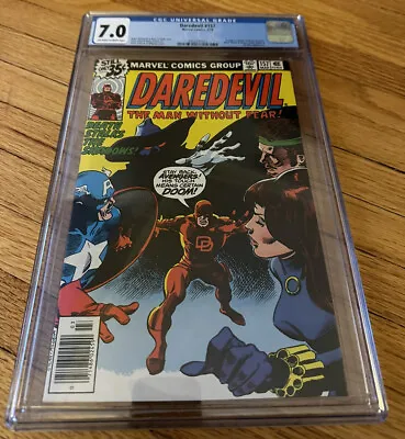 Buy Daredevil #157 CGC 7.0 (1979) Captain America Black Widow Hercules • 51.54£