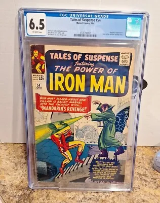 Buy Tales Of Suspense #54 Cgc 6.5 1964 Mandarin Cover & Appearance Jack Kirby Cover • 139.92£
