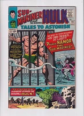 Buy Tales To Astonish (1959) #  70 (6.0-FN) (2039187) Sub-Mariner, Hulk, 1st King... • 40.50£