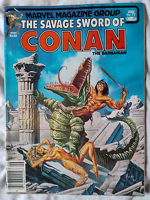 Buy The Savage Sword Of Conan #77, 84 & 89 Marvel / Curtis Magazines Bundle 1982 • 3.99£