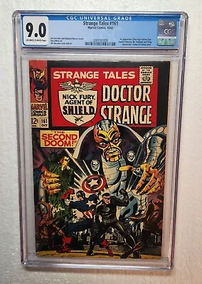 Buy STRANGE TALES #161 CGC 9.0 1st Silver Age Yellow Claw 1967 Steranko Clean Case • 179.89£