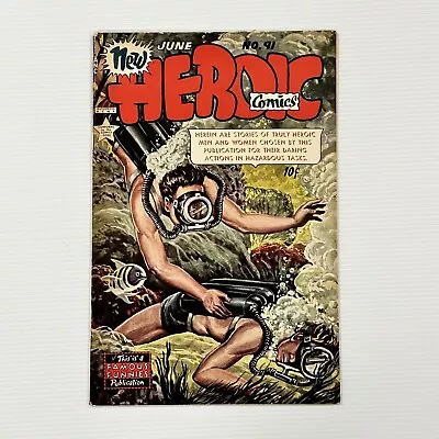 Buy New Heroic Comics #91 1954 FN Famous Funnies Golden Age • 60£