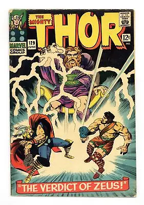 Buy Thor #129 VG 4.0 1966 1st App. Ares In Marvel Universe • 41.17£