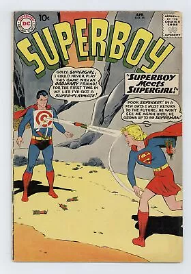 Buy Superboy #80 VG- 3.5 1960 1st Superboy/Supergirl Meeting • 39.18£