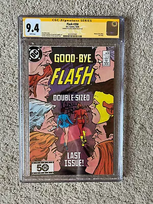 Buy Flash #350 CGC SS 9.4 Signed By Klaus Janson Last Issue Return Iris DC Key 1985 • 158.31£