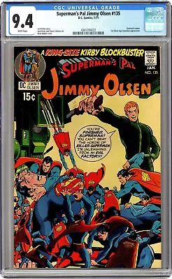 Buy Superman's Pal Jimmy Olsen #135 CGC 9.4 1971 4341784022 • 275.83£