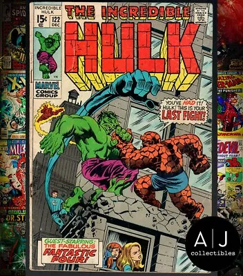 Buy Incredible Hulk #122 GD/VG 3.0 Marvel 1969 • 21.04£