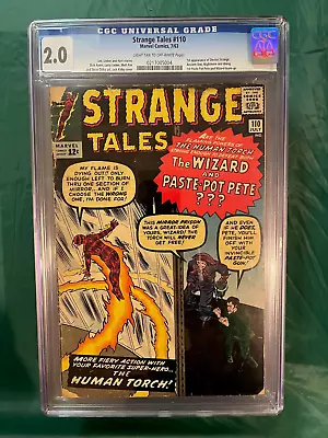 Buy Strange Tales #110 Cgc 2.0 1st Appearance Of Doctor Strange Wong Silver Age Key • 3,217.11£