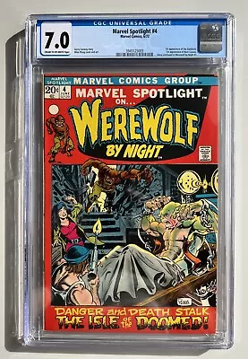 Buy Marvel Spotlight #4 - CGC 7.0 - Last Werewolf By Night In The Series • 228£