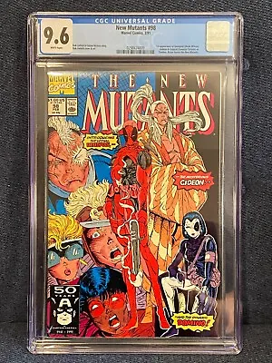 Buy New Mutants #98 CGC NM+ 9.6 White Pages 1st Appearance Of Deadpool! Domino! • 630.68£