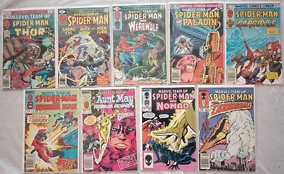 Buy Marvel Comics Team-Up Lot #70 85 93 108 119 136 137 146 149 Spider-Man Thor • 44.44£