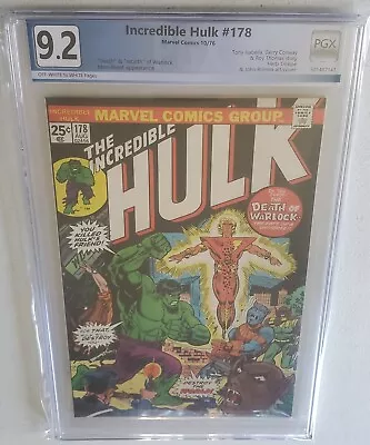 Buy Incredible Hulk #178 NOT CGC PGX GRADED 9.2 -death And Rebirth Of Warlock D • 118.59£