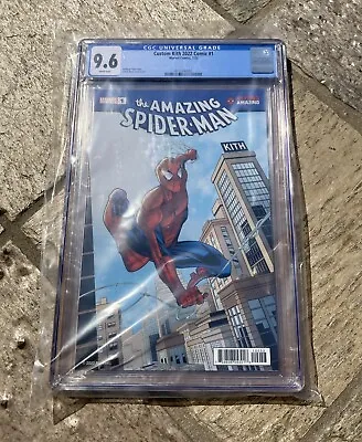 Buy Kith Marvel The Amazing Spider-Man #1 60th Anniversary Comic CGC 9.6 4111340001 • 180.92£