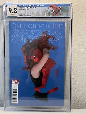 Buy Amazing  Spider-Man #  641 (2010) Cgc 9.8  One Moment In Time NEGATIVE SPACE VAR • 502.67£