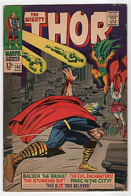Buy Mighty Thor 143 Marvel Comics 1967 Jack Kirby SILVER AGE 1st Enchanters Three • 10.35£