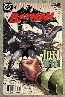 Buy Batman #637 3rd App Jason Todd As Red Hood DC Comics 2005 NM • 6.36£