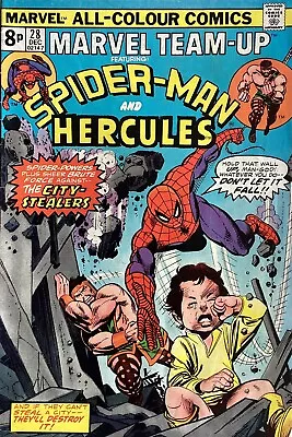 Buy Marvel Team-up  Dec 74 #28 Spider-man  & Hercules • 8.45£
