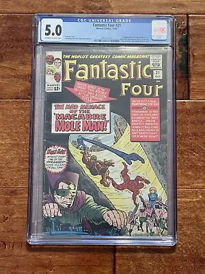 Buy Fantastic Four #31 CGC 5.0 1964 Silver Age Key Marvel 1st Doctor Franklin Storm • 194.13£