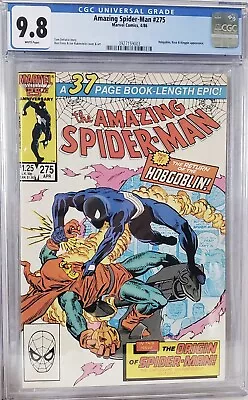 Buy AMAZING SPIDER-MAN #275 - CGC 9.8 - White Pages - Marvel Comics 1986 • 79.95£