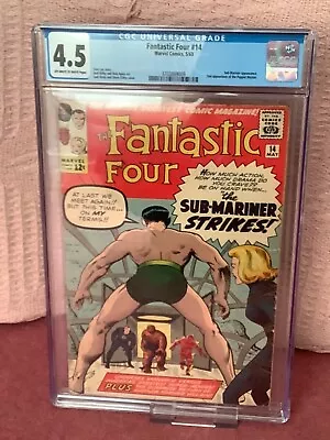 Buy FANTASTIC FOUR #14 2ND PUPPET MASTER MAY '63  4.5 Cgc • 325£