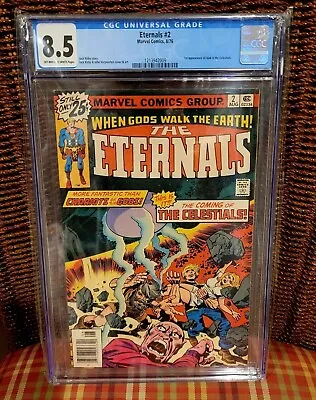 Buy The Eternals #2 (Marvel, 1976) – CGC 8.5 VF+, OW/W Pages – 1st Celestials/Ajak • 45.73£