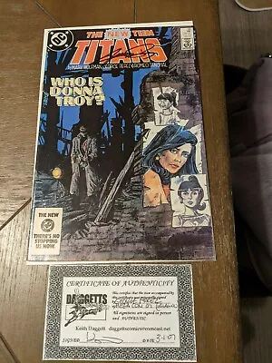 Buy  THE NEW Teen Titans 39 SIGNED BY GEORGE PEREZ WITH COA • 39.97£