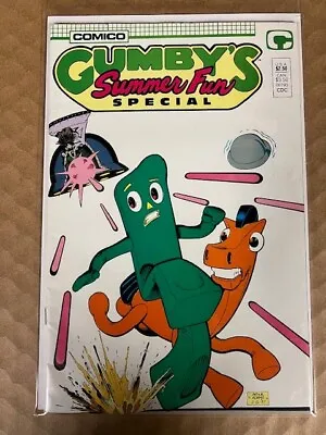 Buy Gumby's Summer Fun Special #1 Early Arthur Art Adams Cover Comico Comics 1987 • 16.01£