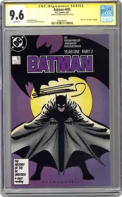 Buy Batman #405 CGC 9.6 SS Frank Miller 1987 3964699017 • 209.51£
