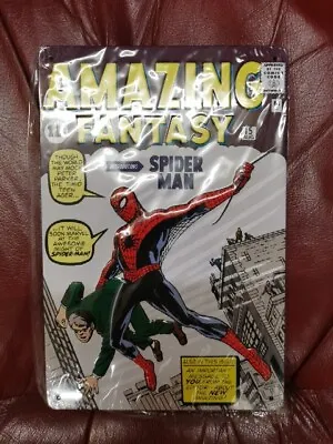 Buy Amazing Fantasy #15, Spider-Man First Appearance, Collectible Metal Sign Vintage • 20£