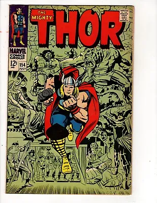 Buy The Mighty Thor #154-1968-KEY(THIS BOOK HAS MINOR RESTORATION SEE DESCRIPTION) • 27.20£