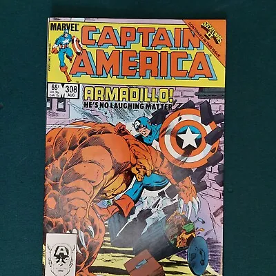 Buy Captain America #308 1st Appearance Of Armadillo 1968 Series Marvel Silver Age • 9.48£