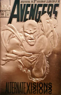 Buy Avengers (1963) # 360 (7.0-FVF) Embossed Bronze Foil Cover 1993 • 6.30£