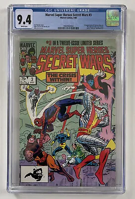 Buy Marvel Super Heroes Secret Wars #3 CGC 9.4 1984 1st Volcana & Titania • 70£