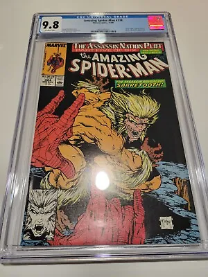 Buy Amazing Spider-Man #324 CGC 9.8 1989 Silver Sable Captain America Sabretooth • 159.86£