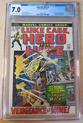 Buy Hero For Hire #2 - CGC 7.0 OW/W (1972, Marvel) 1st Claire Temple, Night Nurse • 94.87£