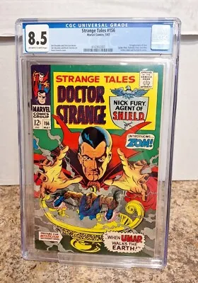Buy Strange Tales 156 CGC 8.5 OWW Pages (1st App Of Zom)-Silver Age Dr. Strange! • 100.44£