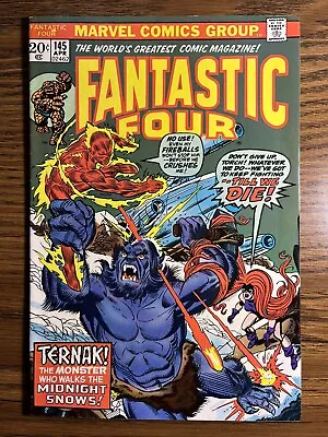 Buy Fantastic Four 145 1st App Ternak Gerry Conway Story Marvel Comics 1974 B • 7.21£