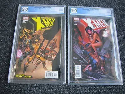 Buy Uncanny X-Men #450 & #451, PGX 9.0, 1st X-23 In Title • 47.38£