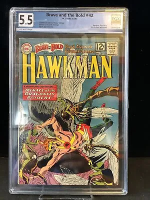 Buy BRAVE AND THE BOLD #42 1962 Graded 5.5 OW; Hawkman By Kubert! • 120.47£