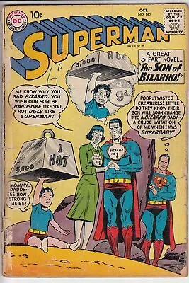 Buy Superman 140 - 1960 - Bizarro - Good  REDUCED PRICE • 15.99£