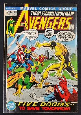 Buy The Avengers #101 (1972) Marvel Comics • Five Dooms To Save Tomorrow!  • 11.19£