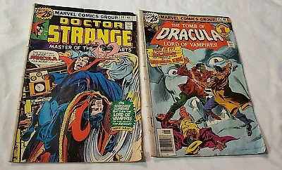 Buy Vintage Marvel Comics Lot Of 2 Tomb Of Dracula #45 Doctor Strange #14 • 32.84£