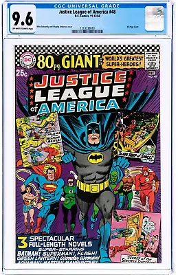 Buy 🔥🔥 Justice League Of America #48 (DC, 1966) CGC NM+ 9.6 Batman Off W To White • 542.81£