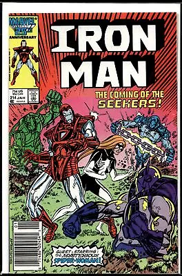 Buy 1987 Iron Man #214 1st Seekers Newsstand Marvel Comic • 11.87£