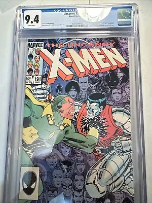 Buy CGC 9.4 Uncanny X-Men 191 White Pages VF White Pages • 47.44£