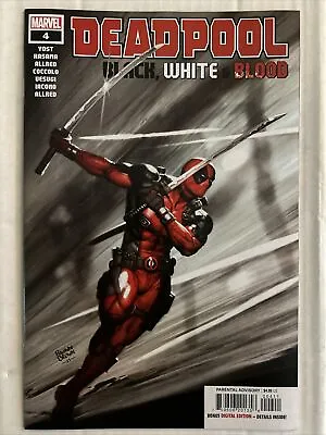 Buy Deadpool Black White & Blood #4 Marvel Comics 2021 NM • 9.53£